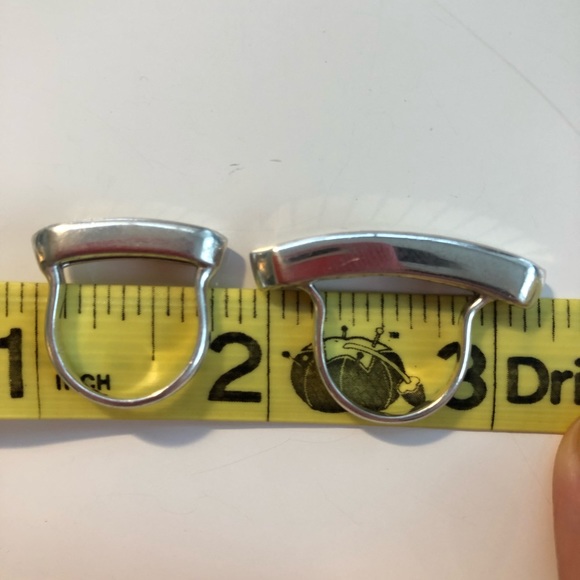 Two stacking Monica Vinader Baja Rings in Silver - Picture 3 of 5